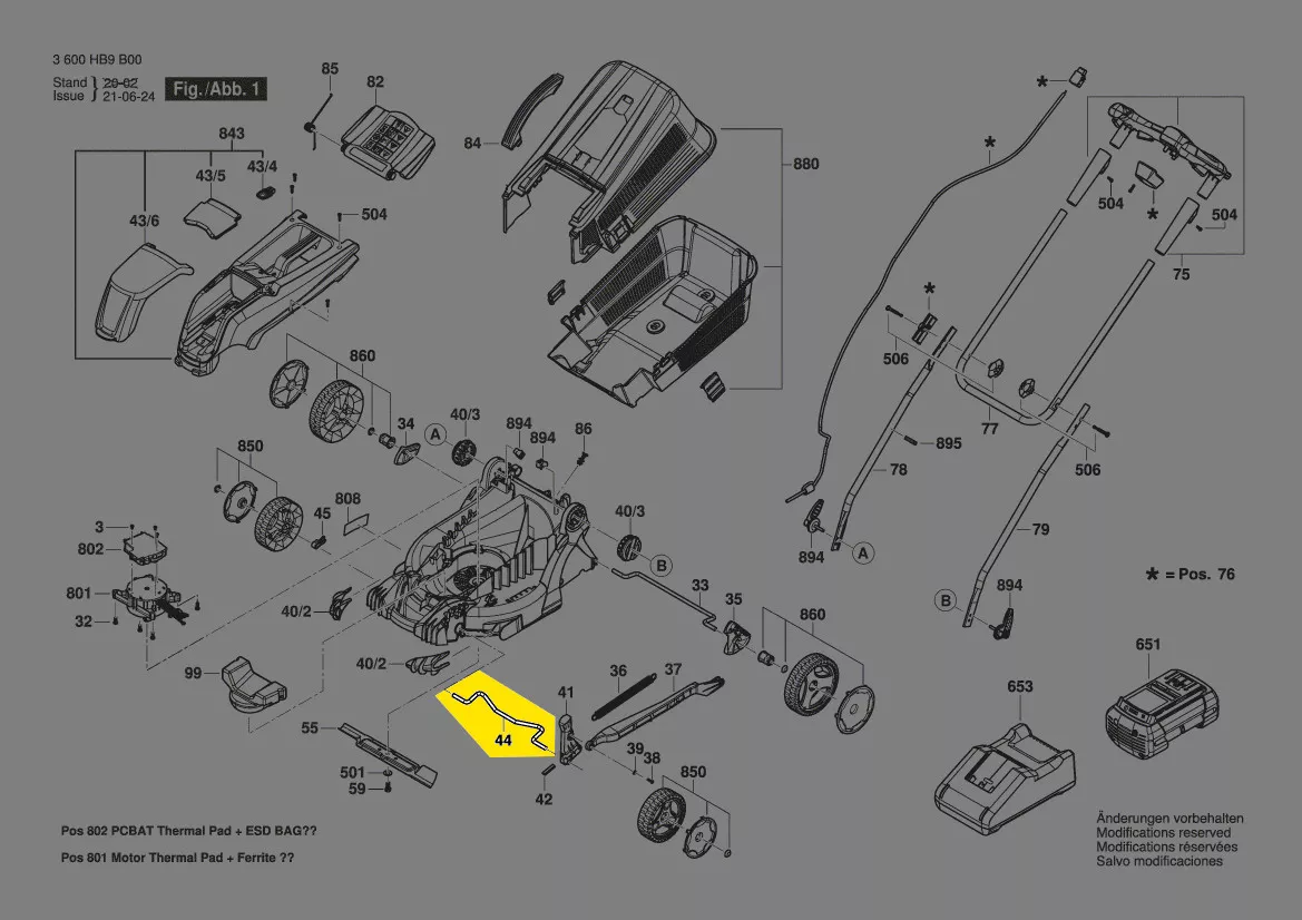Axe de roue réf. F 016 F04 709 Bosch